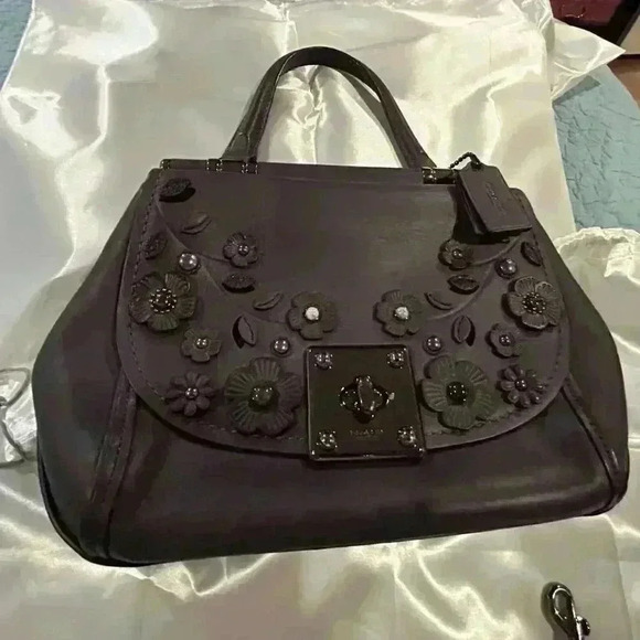 SALE!  SALE!  Coach Limited Edition Color Drifter Top Handle With Willow Floral - Picture 1 of 11
